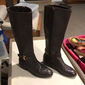 Ralph Lauren Brown zip up Boots